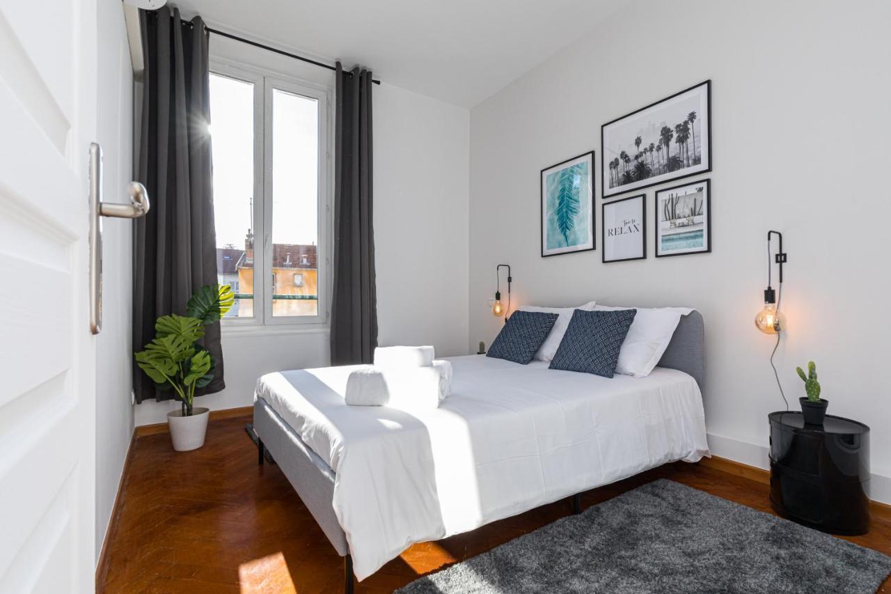 7 Medecin - Place Massena - Central 2P - Lumineux - Climatise Nizza Exterior foto