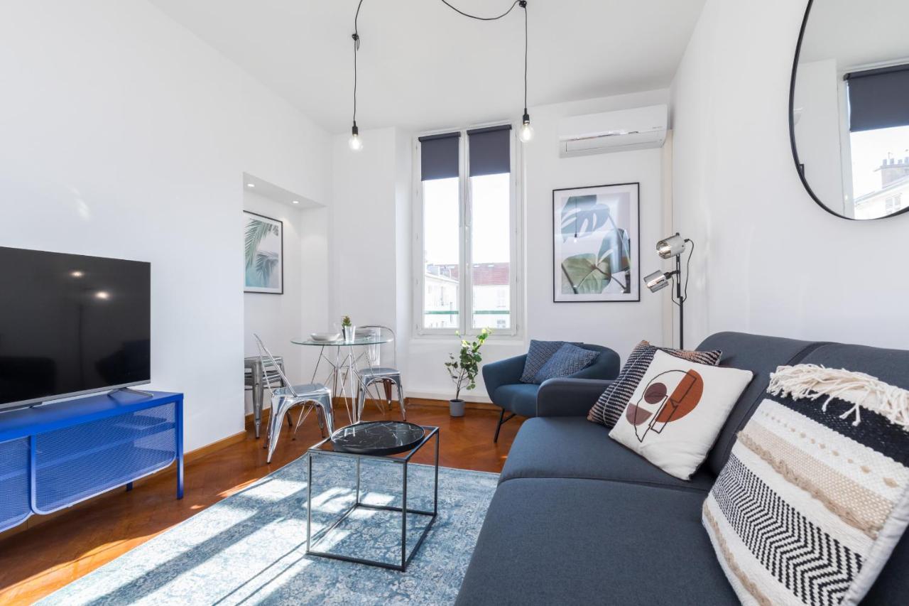 7 Medecin - Place Massena - Central 2P - Lumineux - Climatise Nizza Exterior foto